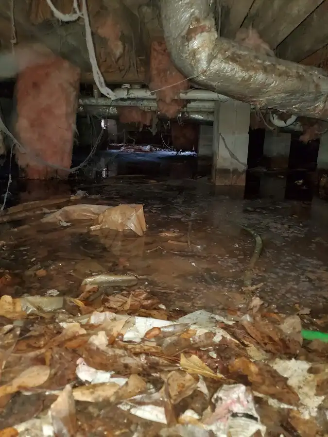 Crawl space flood assessment for Commercial Water Damage Restoration in Keystone